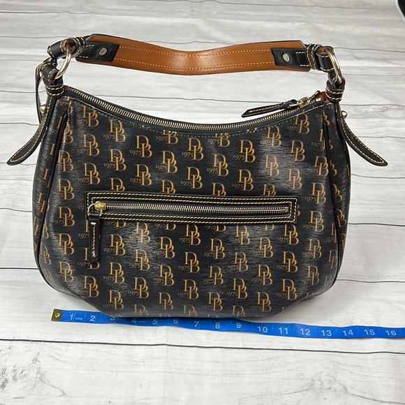 EUC Dooney & Bourke 1975 Logo Shoulder  Hobo Bag - Picture 2 of 16